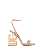 Patent leather sandals with 3.5 heel - | Dolce & Gabbana
