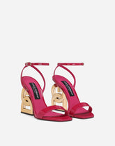 Patent leather sandals with 3.5 heel - | Dolce & Gabbana