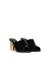 Patent leather mules with 3.5 heel - | Dolce & Gabbana