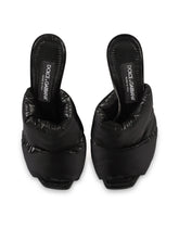 Down-padded mules with 3.5 heel - | Dolce & Gabbana