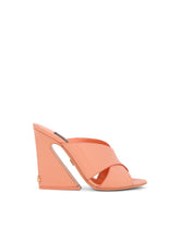 Calfskin mules with geometric heel - | Dolce & Gabbana