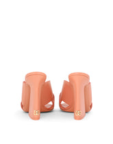 Calfskin mules with geometric heel - | Dolce & Gabbana