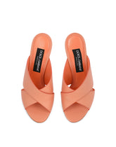Calfskin mules with geometric heel - | Dolce & Gabbana