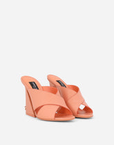 Calfskin mules with geometric heel - | Dolce & Gabbana
