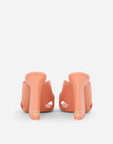 Calfskin mules with geometric heel - | Dolce & Gabbana