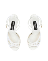 Embroidered nappa leather sandals - | Dolce & Gabbana