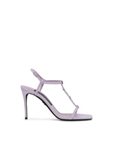 Nappa leather sandals with DG logo - | Dolce & Gabbana