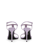 Nappa leather sandals with DG logo - | Dolce & Gabbana