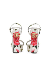 Printed fabric platform sandals - | Dolce & Gabbana