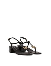 Patent leather thong sandals with DG logo - | Dolce & Gabbana