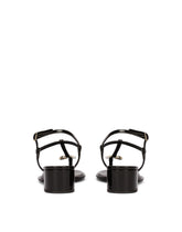 Patent leather thong sandals with DG logo - | Dolce & Gabbana