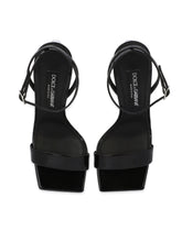 Patent leather sandals with 3.5 heel - | Dolce & Gabbana