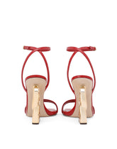 Patent leather sandals with 3.5 heel - | Dolce & Gabbana