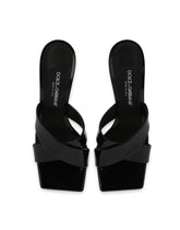 Polished calfskin mules with 3.5 heel - | Dolce & Gabbana