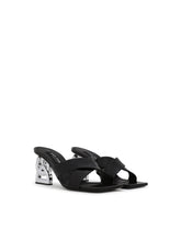 Polished calfskin mules with 3.5 heel - | Dolce & Gabbana