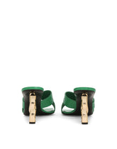 Crocodile-print calfskin mules with DG pop heel - | Dolce & Gabbana