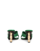 Crocodile-print calfskin mules with DG pop heel - | Dolce & Gabbana