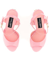 Patent leather platform sandals - | Dolce & Gabbana