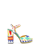 Polished calfskin platform sandals - | Dolce & Gabbana