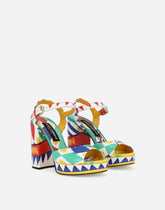 Polished calfskin platform sandals - | Dolce & Gabbana