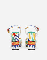 Polished calfskin platform sandals - | Dolce & Gabbana