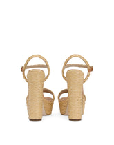 Woven raffia platform sandals - | Dolce & Gabbana