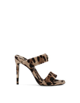 Leopard-print terrycloth sandals - | Dolce & Gabbana