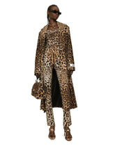 Leopard-print terrycloth sandals - | Dolce & Gabbana