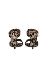 Leopard-print terrycloth sandals - | Dolce & Gabbana