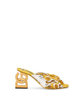 Printed silk twill DG Pop sandals - | Dolce & Gabbana
