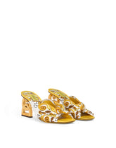 Printed silk twill DG Pop sandals - | Dolce & Gabbana