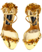 Tulle sandals with sequin embellishment - | Dolce & Gabbana
