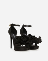 Satin platform sandals - | Dolce & Gabbana