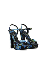 Charmeuse platform sandals - | Dolce & Gabbana