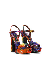 Brocade platform sandals - | Dolce & Gabbana