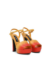 Calfskin platform sandals - | Dolce & Gabbana