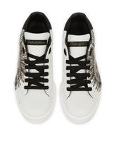 PRINTED CALFSKIN PORTOFINO SNEAKERS - | Dolce & Gabbana