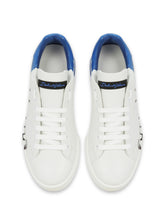 Two-tone sneakers with DG laces - | Dolce & Gabbana