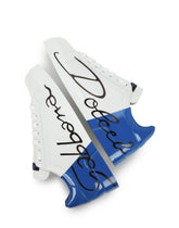 Two-tone sneakers with DG laces - | Dolce & Gabbana
