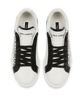 PORTOFINO SNEAKERS IN PRINTED PATENT CALFSKIN - | Dolce & Gabbana