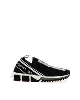 Logotape Sorrento sneaker with fusible crystals - | Dolce & Gabbana