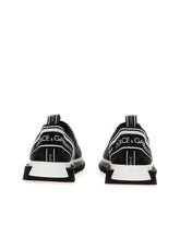 Logotape Sorrento sneaker with fusible crystals - | Dolce & Gabbana