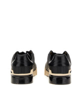 CALFSKIN NAPPA PORTOFINO SNEAKERS WITH PAINTED SOLE - | Dolce & Gabbana