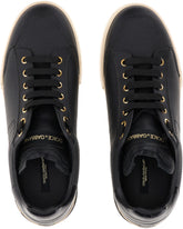 CALFSKIN NAPPA PORTOFINO SNEAKERS WITH PAINTED SOLE - | Dolce & Gabbana