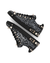 Calfskin nappa Portofino sneakers with studs - | Dolce & Gabbana