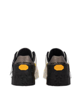 Calfskin Portofino sneakers with lettering - | Dolce & Gabbana