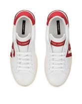 Calfskin Portofino sneakers with DG logo print - | Dolce & Gabbana