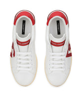Calfskin Portofino sneakers with DG logo print - | Dolce & Gabbana