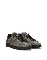 Jacquard Portofino sneakers - | Dolce & Gabbana