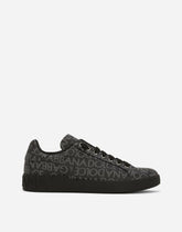 Coated jacquard Portofino sneakers - | Dolce & Gabbana